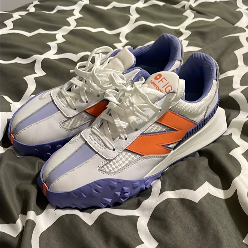 Figs x New Balance XC72  White and Purple Sneakers